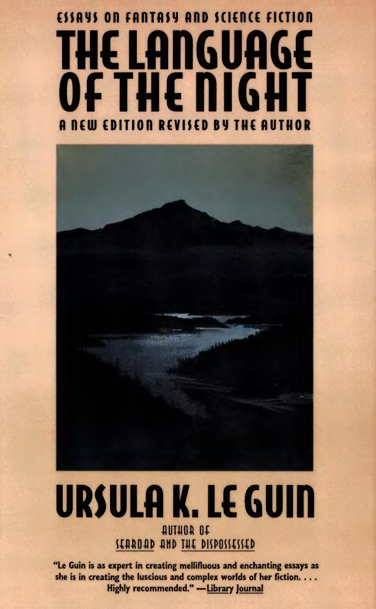 The Language of the Night